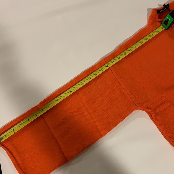 Olivaceous Orange Cropped sweater top - Picture 9 of 10